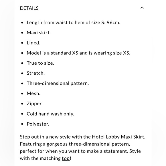 HELLO MOLLY HOTEL LOBBY MAXI SKIRT YELLOW SIZE 4 NWT - Picture 4 of 8